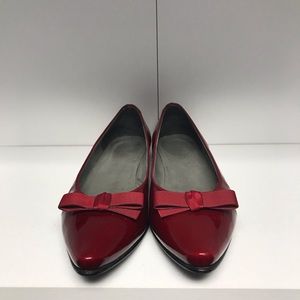 Stuart Weitzman Red flats, size 9.5